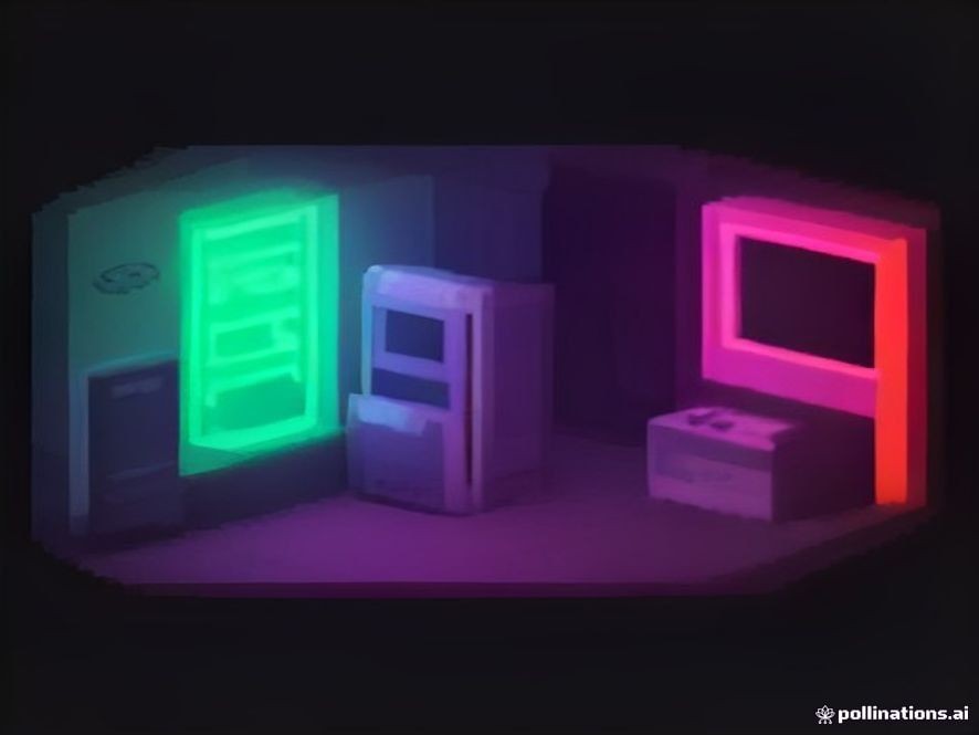Playful pixel art style visualization of interactive search features and games
