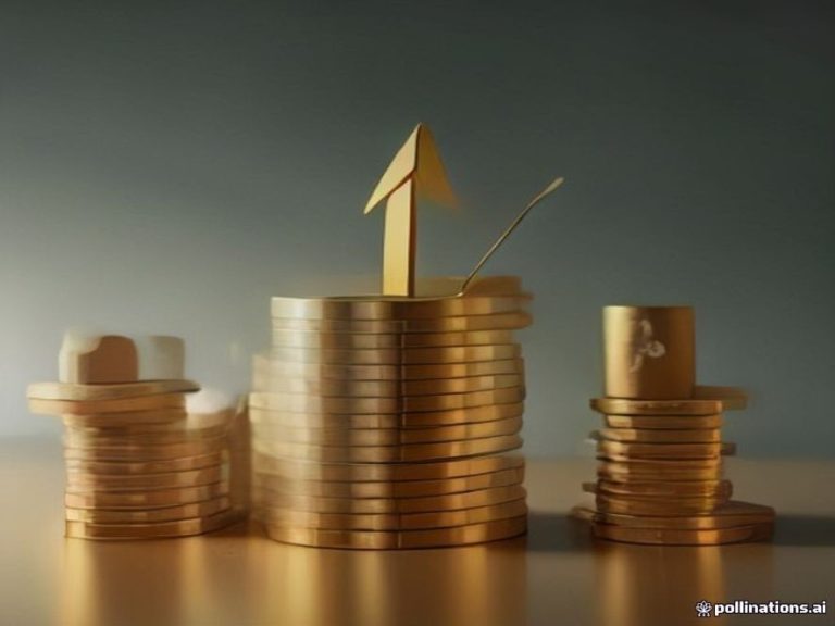 Cost reduction icon with descending cost bars and rising search ad return metrics